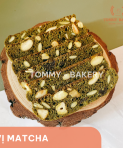 Bánh Biscotti vị matcha trà xanh handmade chuẩn Ý từ Tommy Bakery, thanh mát, giòn tan, giàu dinh dưỡng và phù hợp cho người ăn kiêng