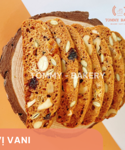 Bánh Biscotti vị vani handmade chuẩn Ý từ Tommy Bakery, giòn tan thơm ngon, phù hợp cho người ăn kiêng và tập gym